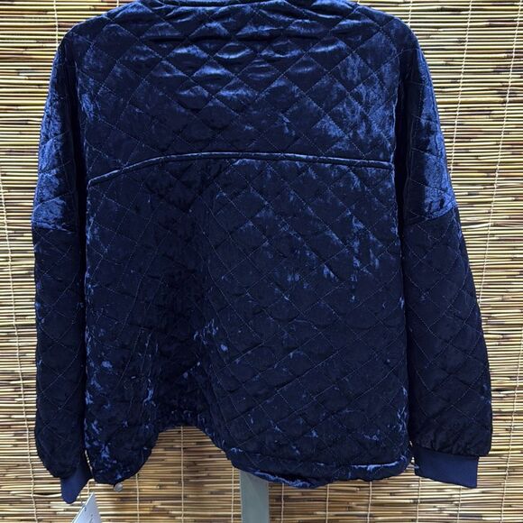 DKNY Womens Crushed Velvet Down Jacket Size M - Picture 2 of 2